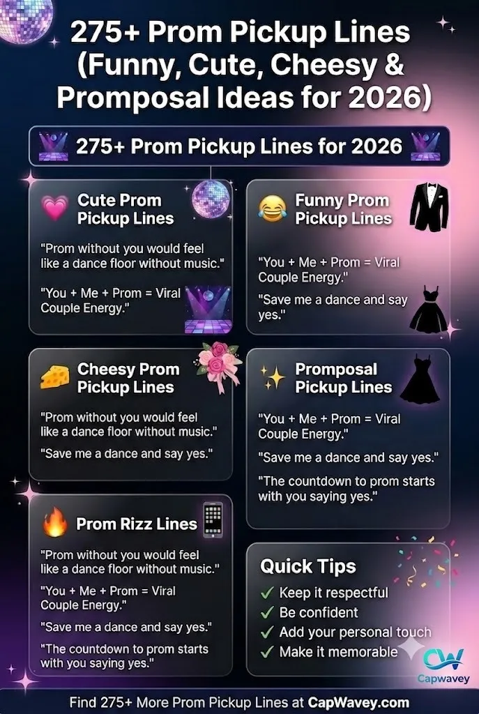 Prom Pickup Lines