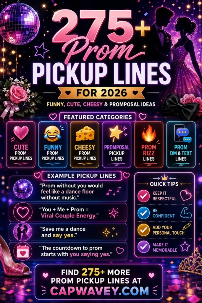 Prom Pickup Lines