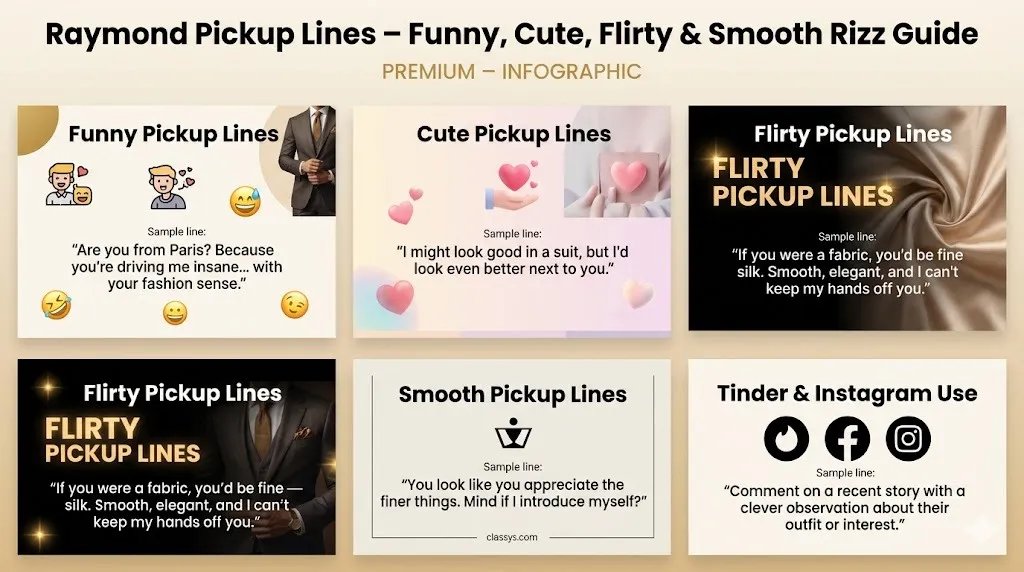 Raymond Pickup Lines