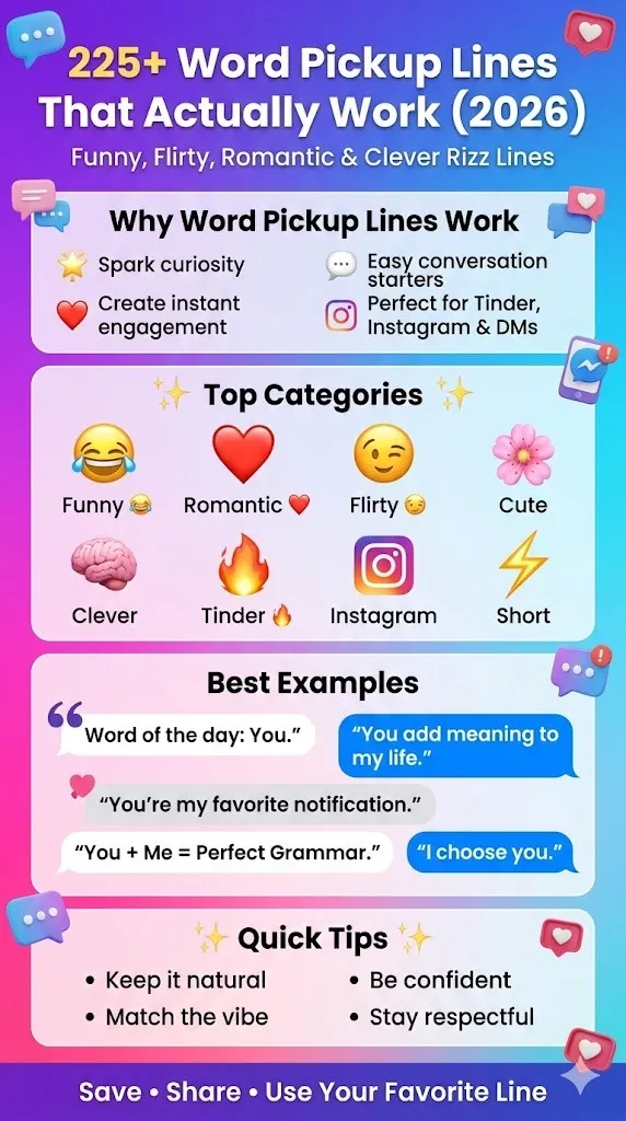 Word Pickup Lines